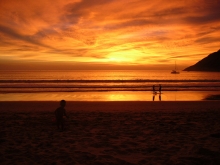 Nai Harn beach sunset